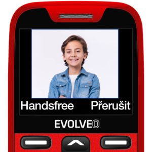 EVOLVEO EasyPhone XR, telefon mobil pentru seniori cu suport de incarcare, rosu EP-601-XR-RD