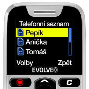 EVOLVEO EasyPhone, telefon mobil pentru seniori cu suport de incarcare, alb EP-501-WH