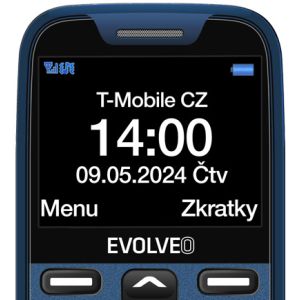 EVOLVEO EasyPhone XR, telefon mobil pentru seniori cu suport de incarcare, albastru EP-601-XR-BL