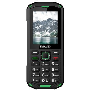 EVOLVEO StrongPhone X5, telefon Dual SIM rezistent la apă, negru-verde SGP-X5-GR