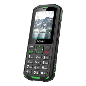 EVOLVEO StrongPhone X5, telefon Dual SIM rezistent la apă, negru-verde SGP-X5-GR