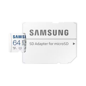 Samsung EVO Plus/micro SDXC/64GB/UHS-I U1 / Adaptor Clasa 10/+/Alb MB-MC64SA/EU