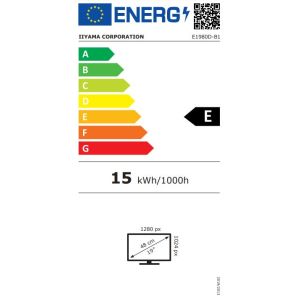 LCD de 19 inchi iiyama ProLite E1980D-B1 - 5 ms, DVI, TN E1980D-B1