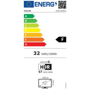 Philips Evnia/32M1C5500VL/00/31.5"/VA/QHD/165Hz/1ms/Negru/3R 32M1C5500VL/00