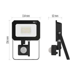 REFLECTOR LED EMOS SIMPO 20W, 2000Lm, 4000K, PIR 1531232300