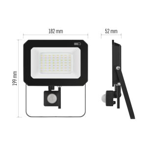 REFLECTOR LED EMOS SIMPO 50W, 5000Lm, 4000K, PIR 1531234300