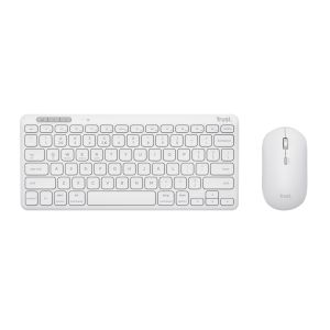 TRUST LYRA WL KEYBOARD & MOUSE US (mouse+tastă) alb 25073