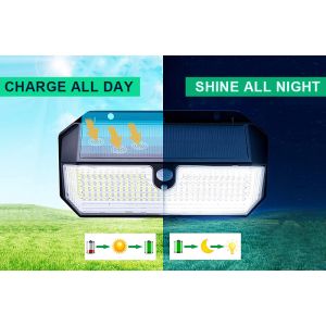 Lumină LED solară de exterior cu senzor de mișcare VIKING S282 S282