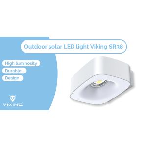 Lumină LED solară de exterior Viking SR38 VSR38