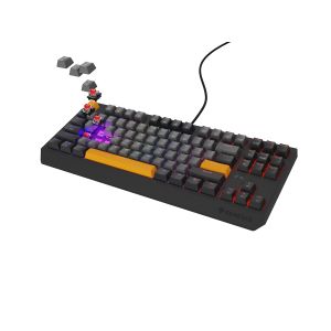 Tastatură de gaming Genesis THOR 230/TKL/RGB/Outemu Roșu/USB cu fir/Dispoziție SUA/Anchor Negativ Gri NKG-2082