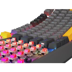 Tastatură de gaming Genesis THOR 230/TKL/RGB/Outemu Roșu/USB cu fir/Dispoziție SUA/Anchor Negativ Gri NKG-2082