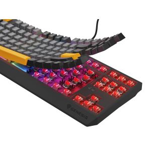 Tastatură de gaming Genesis THOR 230/TKL/RGB/Outemu Roșu/USB cu fir/Dispoziție SUA/Anchor Negativ Gri NKG-2082