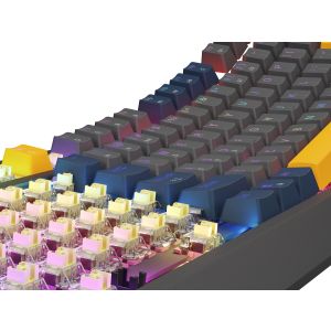 Tastatură pentru jocuri GENESIS THOR 230/TKL/RGB/Outemu Panda/USB cu fir/dispoziție SUA/Naval Blue Negative NKG-2164