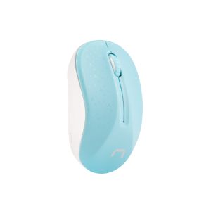 Mouse optic Natec TOUCAN/1600 DPI/Călătorie/Optic/1600 DPI/USB fără fir/Alb-albastru NMY-1651