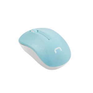 Mouse optic Natec TOUCAN/1600 DPI/Călătorie/Optic/1600 DPI/USB fără fir/Alb-albastru NMY-1651