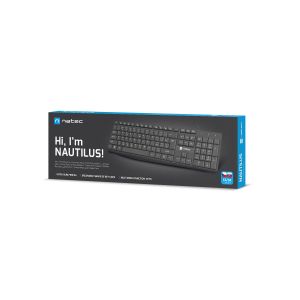 Tastatură Natec Nautilus 2/USB cu fir/Aspect CZ-SK/Negru NKL-1959