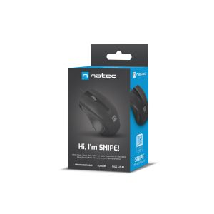 Mouse optic Natec SNIPE 1200 DPI/Office/Optic/1200 DPI/USB cu fir/Negru NMY-2020