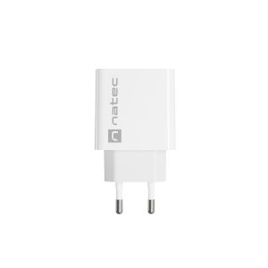 Incarcator universal Natec RIBERA 20W 1X USB-A + 1X USB-C, alb NUC-2061