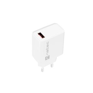 Incarcator universal Natec RIBERA 18W 1X USB-A, alb NUC-2057