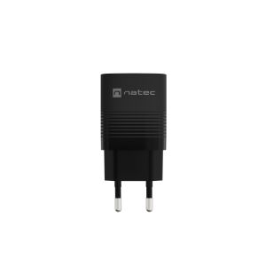 Încărcător universal USB Natec RIBERA GaN 30 W, 1X USB-A, 1X USB-C, negru NUC-2141