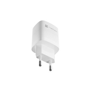 Încărcător universal USB Natec RIBERA GaN 30W, 1X USB-A, 1X USB-C, Alb NUC-2140