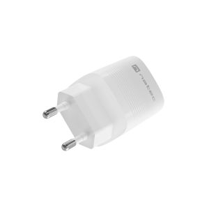 Încărcător universal USB Natec RIBERA GaN 30W, 1X USB-A, 1X USB-C, Alb NUC-2140