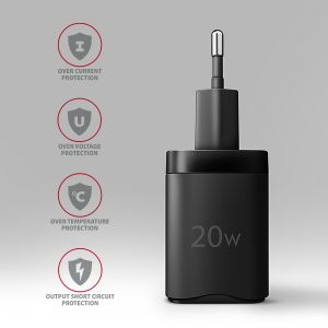 AXAGON ACU-PD20, încărcător de rețea 20W, 1x port USB-C, PD3.0/PPS/QC4+/AFC/Apple, negru ACU-PD20