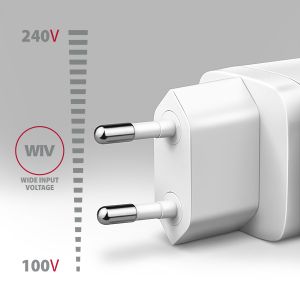 AXAGON ACU-PD20W, încărcător de rețea 20W, 1x port USB-C, PD3.0/PPS/QC4+/AFC/Apple, alb ACU-PD20W