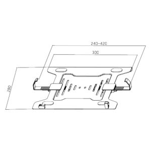 Suport pentru laptop Brateck NBH-2 BRNBH2