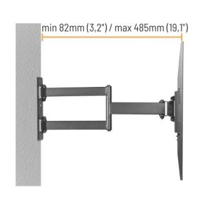 Suport extensibil Brateck LPA69-443 pentru TV 32"-55" 35kg perete reglabil BRLPA69443