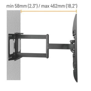 Suport extensibil Brateck LPA69-463D pentru TV 32"-70" 45kg perete reglabil BRLPA69463D