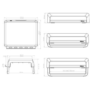 Suport pentru monitor alb Fellowes BREYTA FELFERGSTANDNBRBL