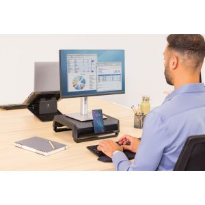 Suport negru pentru monitor Fellowes BREYTA FELFERGSTANDNBRN