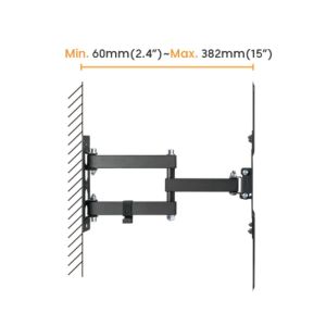 Suport extensibil Brateck LPA68-443 pentru TV 23"-55" 30kg perete reglabil BRLPA68443