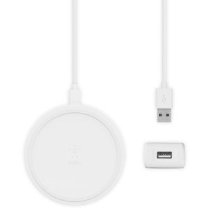 Incarcator wireless BELKIN 10W cu sursa de alimentare si cablu, alb WIA001vfWH