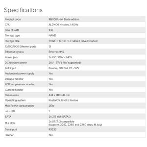 Mikrotik RouterBOARD RB1100Dx4, RB1100AHx4 Dude Edition, 1 GB RAM, 4 x 1,4 GHz, RouterOS L6 RB1100AHX4-DE