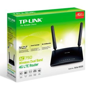 Router TP-Link Archer MR200 4G LTE WiFi AC750, 4xFE porturi Archer MR200