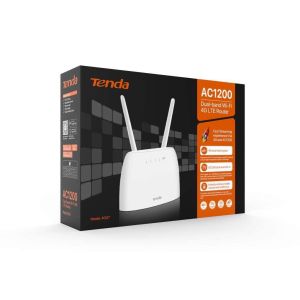 Router Tenda 4G07 Wi-Fi AC1200 4G LTE, 2x WAN/LAN, 1x miniSIM, IPv6, VPN, LTE Cat.4, 4x antenă, aplicație CZ 75011917