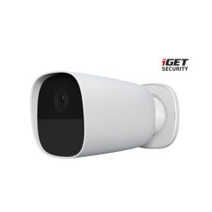 iGET SECURITY EP26 White - Baterie WiFi Cameră FullHD, IP65, sunet, autonom și pentru alarmă M5-4G CZ 75020626