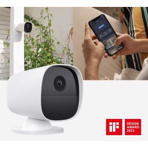 iGET SECURITY EP26 White - Baterie WiFi Cameră FullHD, IP65, sunet, autonom și pentru alarmă M5-4G CZ 75020626