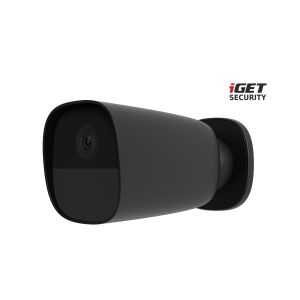 iGET SECURITY EP26 Black - Baterie WiFi Cameră FullHD, IP65, sunet, separat și pentru alarmă M5-4G CZ 75020686