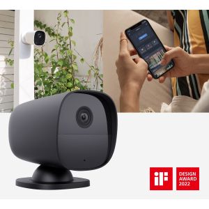 iGET SECURITY EP26 Black - Baterie WiFi Cameră FullHD, IP65, sunet, separat și pentru alarmă M5-4G CZ 75020686