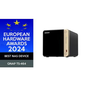 QNAP TS-464-8G (4 nuclee 2,9 GHz, 8 GB RAM, 4xSATA, 2x slot M.2 NVM, 1xPCIe, 1xHDMI 4K, 2x2.5GbE, 4xUSB) TS-464-8G