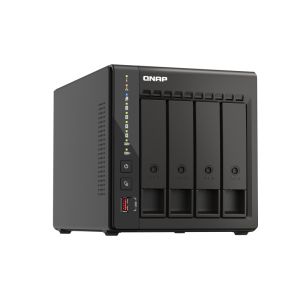 QNAP TS-453E-8G (4 nuclee 2,6 GHz, 8 GB RAM, 4 x SATA, 2 x slot M.2 NVM, 2 x HDMI 4K, 2 x 2,5 GbE, 4 x USB) TS-453E-8G