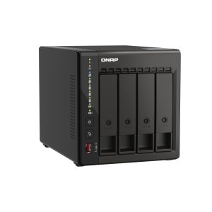 QNAP TS-453E-8G (4 nuclee 2,6 GHz, 8 GB RAM, 4 x SATA, 2 x slot M.2 NVM, 2 x HDMI 4K, 2 x 2,5 GbE, 4 x USB) TS-453E-8G