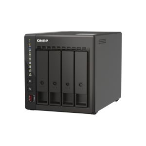 QNAP TS-453E-8G (4 nuclee 2,6 GHz, 8 GB RAM, 4 x SATA, 2 x slot M.2 NVM, 2 x HDMI 4K, 2 x 2,5 GbE, 4 x USB) TS-453E-8G