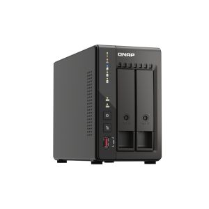 QNAP TS-253E-8G (4 nuclee 2,6 GHz, 8 GB RAM, 2 x SATA, 2 x slot M.2 NVM, 2 x HDMI 4K, 2 x 2,5 GbE, 4 x USB) TS-253E-8G