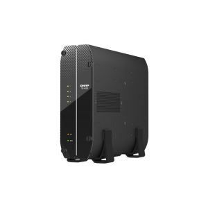 QNAP TS-410E-8G (4 nuclee 2,6 GHz, 8 GB RAM, 4 x 2,5" SATA, 2 x 2,5 GbE, 4 x USB 3.2, 1 x 4K HDMI, fără ventilator) TS-410E-8G