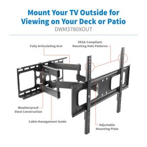 Suport Tripplite pentru televizoare si monitoare 37"...80", brat articulat, extern DWM3780XOUT