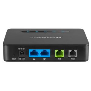 Grandstream HT813 1FXS, gateway ATA 1FXO, 2 conturi SIP, 2x100Mb LAN, router NAT, conf. 3 căi, provizionare HT813